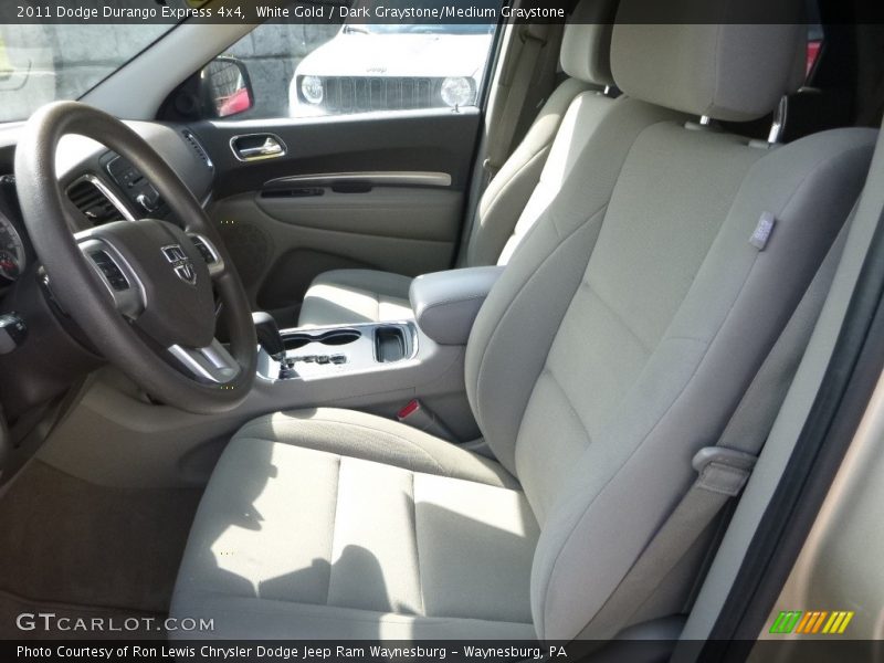 White Gold / Dark Graystone/Medium Graystone 2011 Dodge Durango Express 4x4