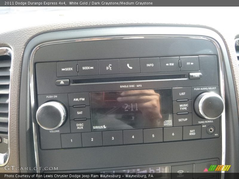 White Gold / Dark Graystone/Medium Graystone 2011 Dodge Durango Express 4x4