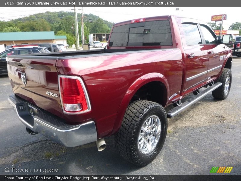 Delmonico Red Pearl / Canyon Brown/Light Frost Beige 2016 Ram 2500 Laramie Crew Cab 4x4