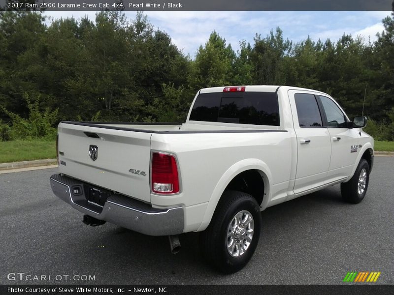 Pearl White / Black 2017 Ram 2500 Laramie Crew Cab 4x4