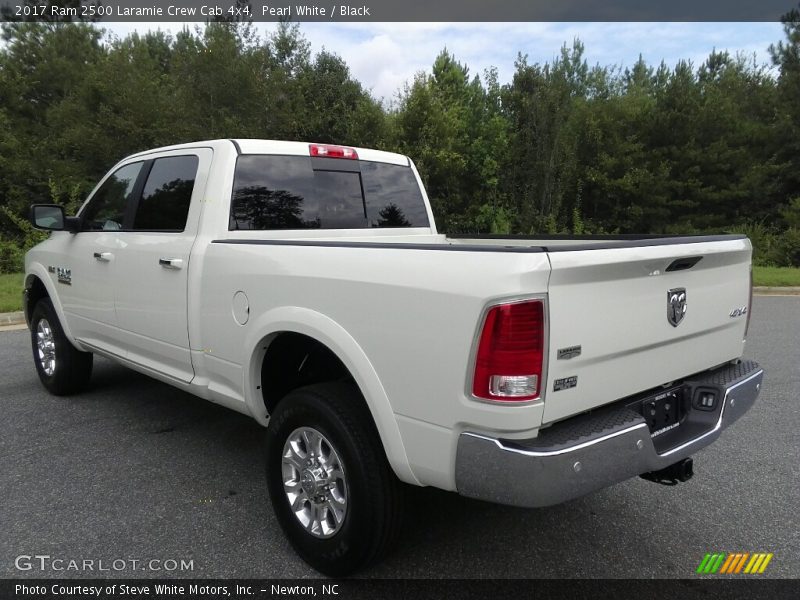 Pearl White / Black 2017 Ram 2500 Laramie Crew Cab 4x4