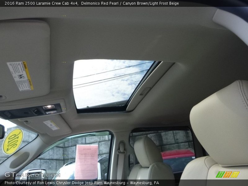 Delmonico Red Pearl / Canyon Brown/Light Frost Beige 2016 Ram 2500 Laramie Crew Cab 4x4