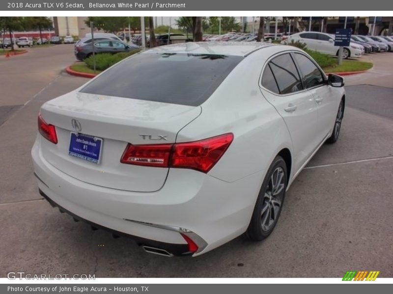 Bellanova White Pearl / Parchment 2018 Acura TLX V6 Sedan