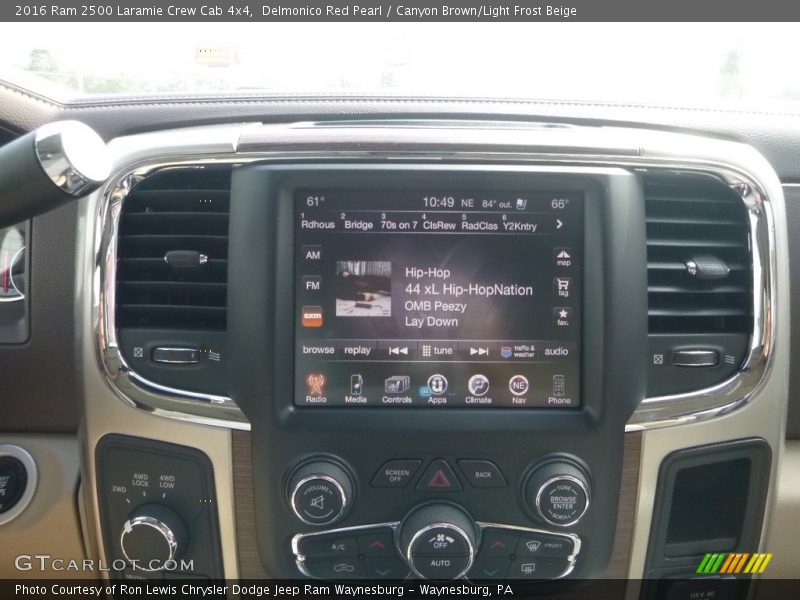 Delmonico Red Pearl / Canyon Brown/Light Frost Beige 2016 Ram 2500 Laramie Crew Cab 4x4