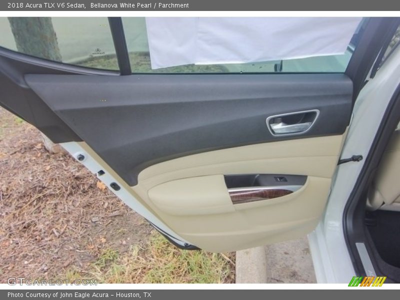 Bellanova White Pearl / Parchment 2018 Acura TLX V6 Sedan