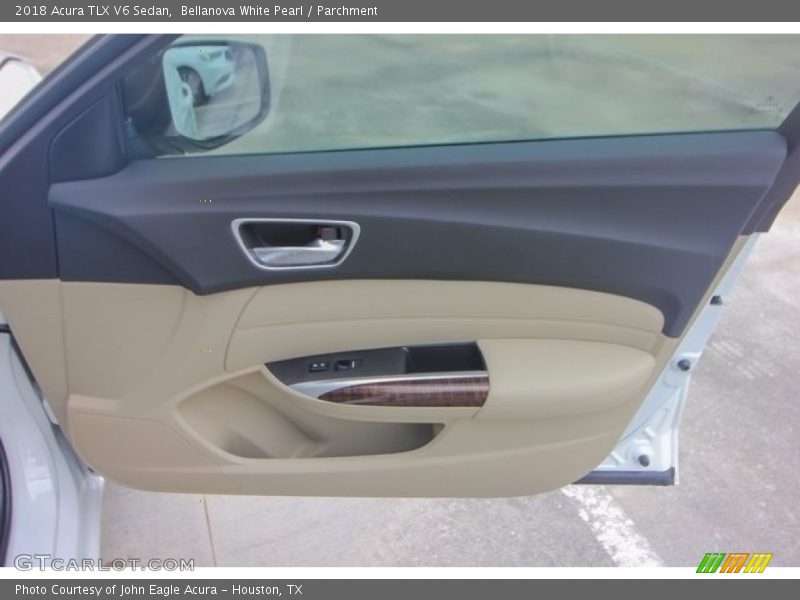 Bellanova White Pearl / Parchment 2018 Acura TLX V6 Sedan