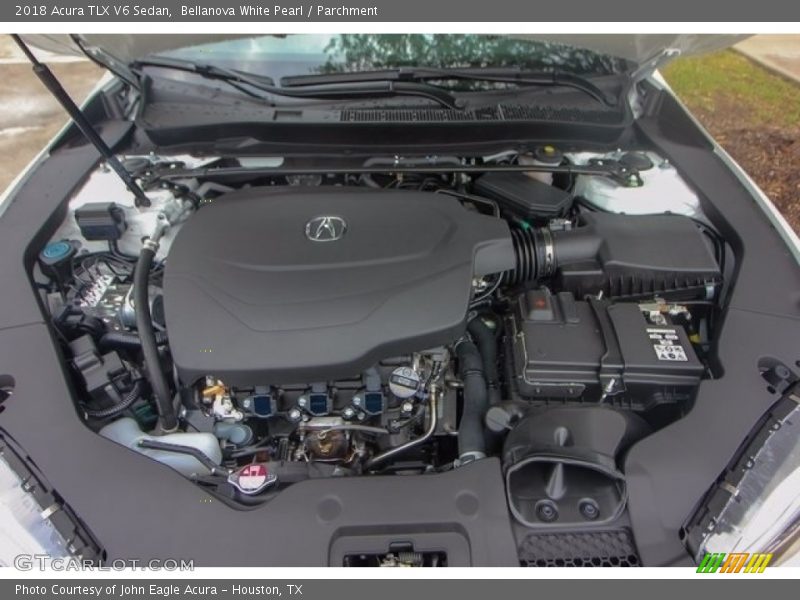 Bellanova White Pearl / Parchment 2018 Acura TLX V6 Sedan