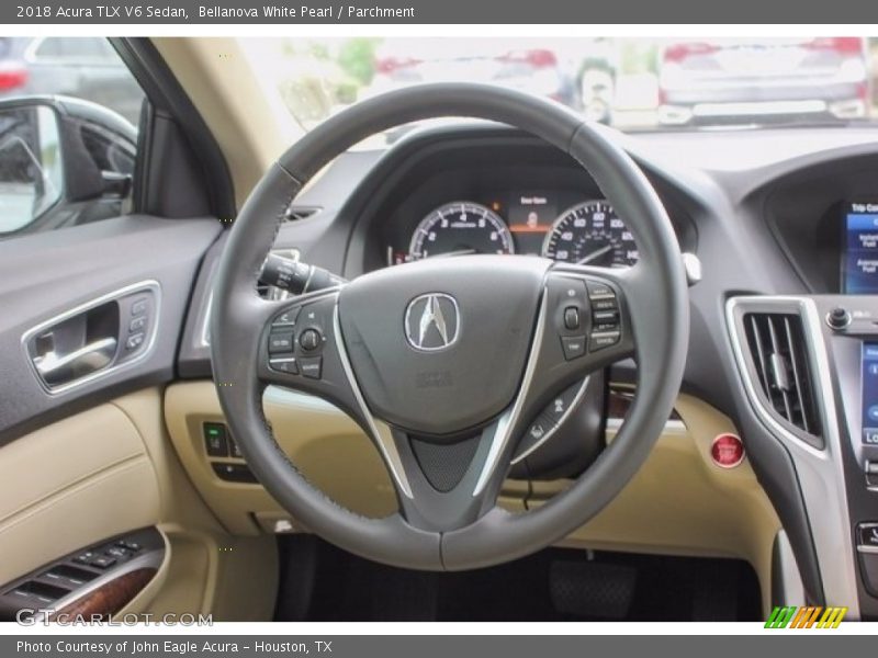 Bellanova White Pearl / Parchment 2018 Acura TLX V6 Sedan