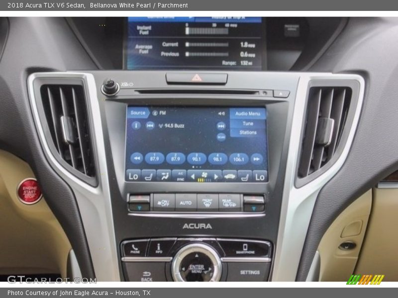 Bellanova White Pearl / Parchment 2018 Acura TLX V6 Sedan