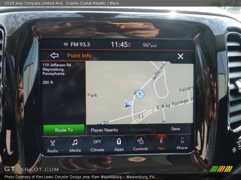 Granite Crystal Metallic / Black 2018 Jeep Compass Limited 4x4