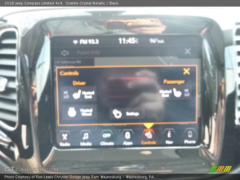 Granite Crystal Metallic / Black 2018 Jeep Compass Limited 4x4