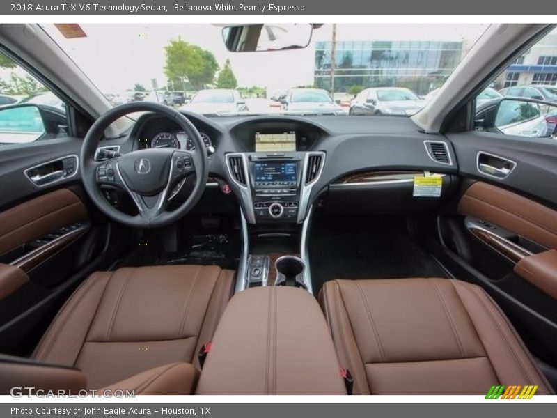  2018 TLX V6 Technology Sedan Espresso Interior
