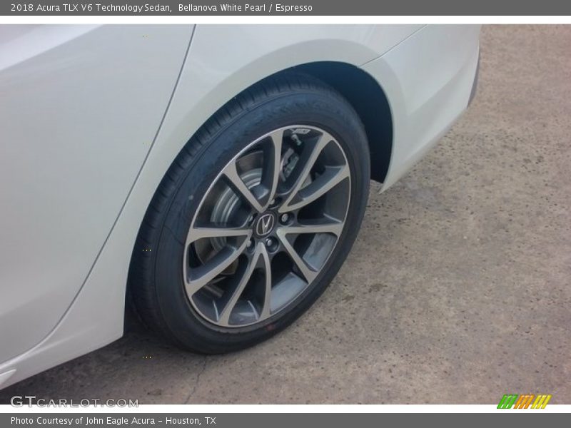 Bellanova White Pearl / Espresso 2018 Acura TLX V6 Technology Sedan