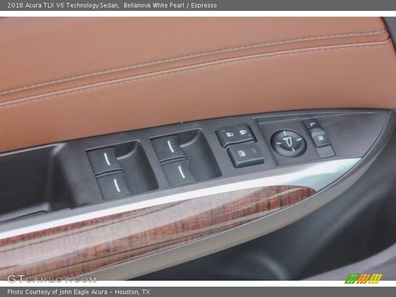 Bellanova White Pearl / Espresso 2018 Acura TLX V6 Technology Sedan