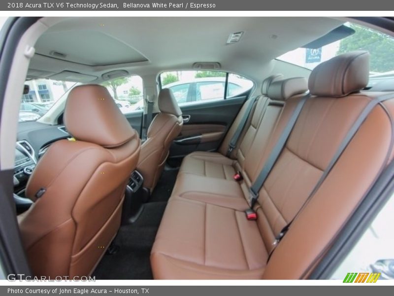 Rear Seat of 2018 TLX V6 Technology Sedan