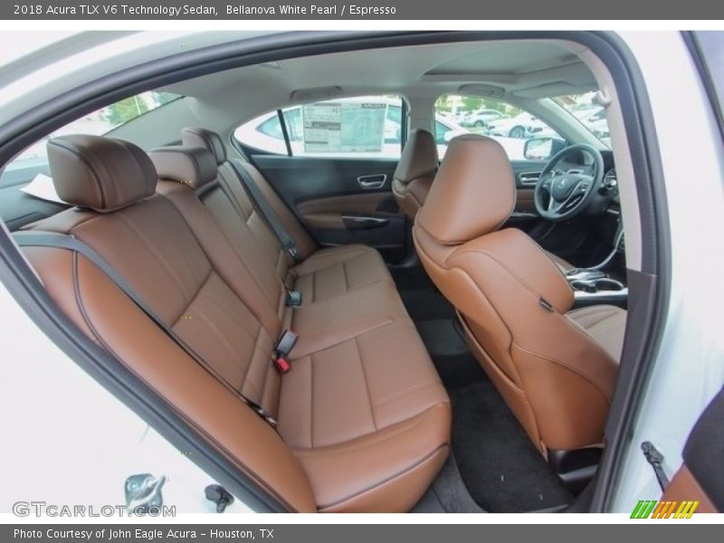 Rear Seat of 2018 TLX V6 Technology Sedan