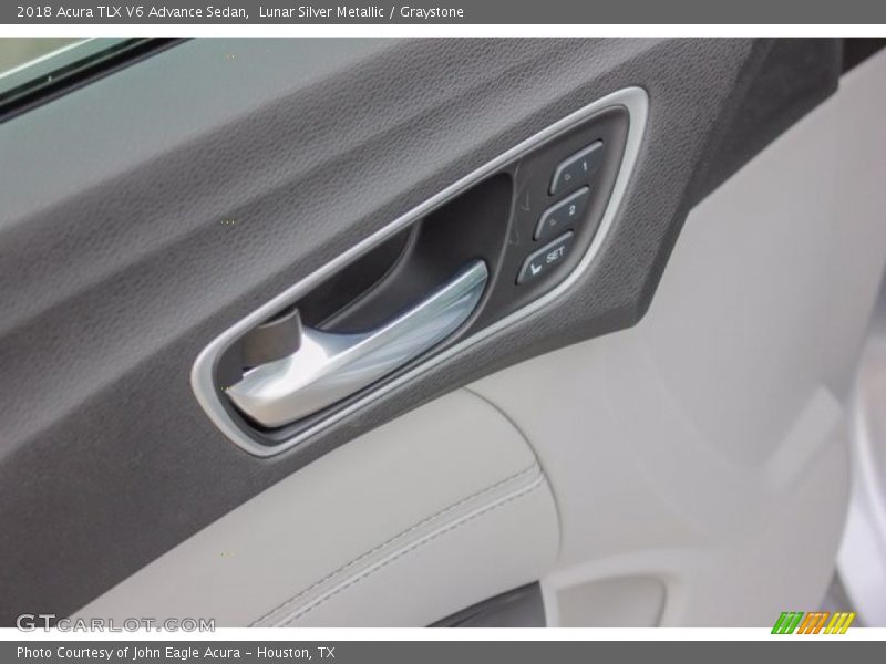 Lunar Silver Metallic / Graystone 2018 Acura TLX V6 Advance Sedan