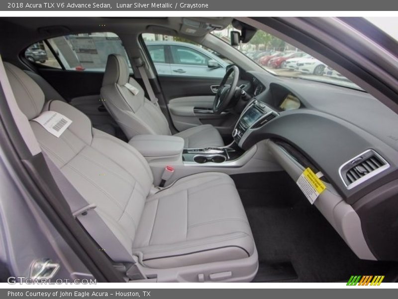 Lunar Silver Metallic / Graystone 2018 Acura TLX V6 Advance Sedan