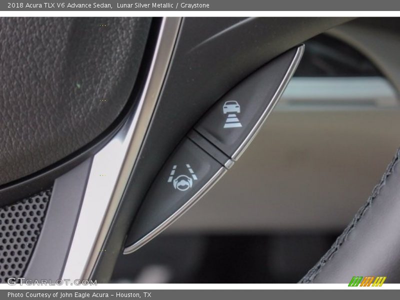 Lunar Silver Metallic / Graystone 2018 Acura TLX V6 Advance Sedan