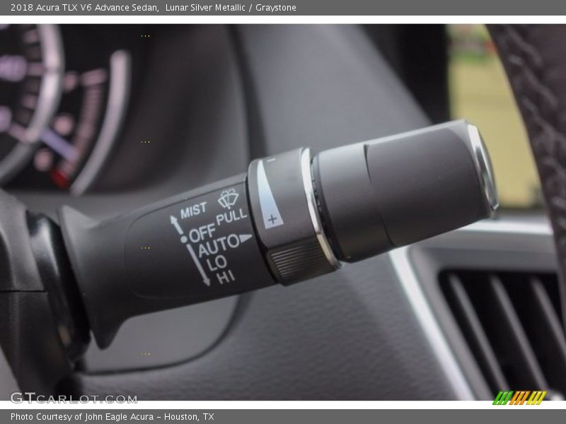 Lunar Silver Metallic / Graystone 2018 Acura TLX V6 Advance Sedan