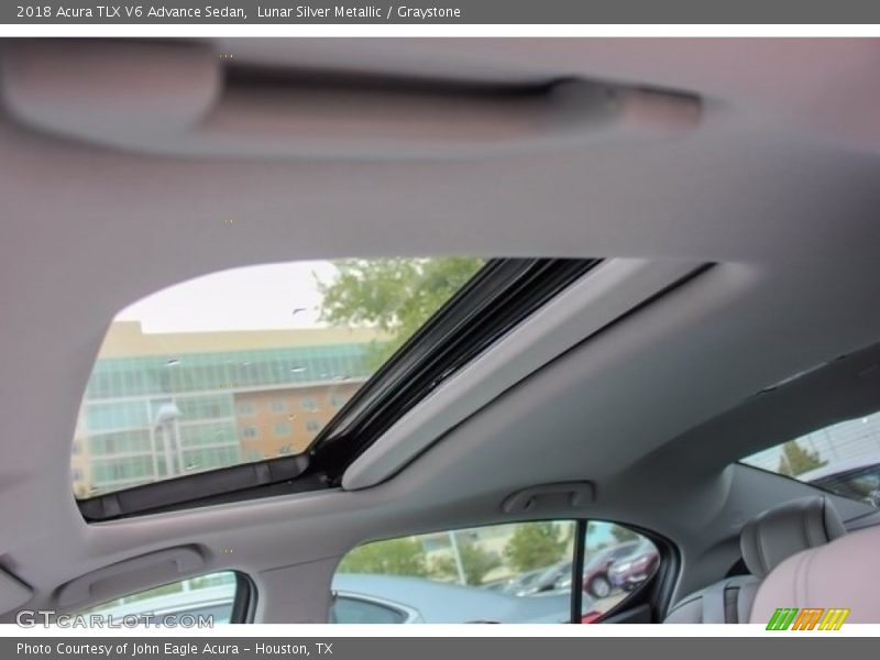Lunar Silver Metallic / Graystone 2018 Acura TLX V6 Advance Sedan