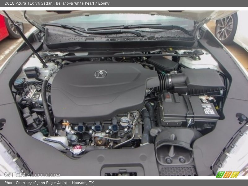 Bellanova White Pearl / Ebony 2018 Acura TLX V6 Sedan