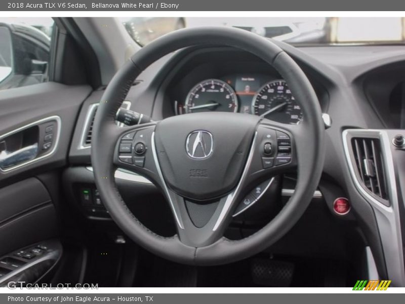 Bellanova White Pearl / Ebony 2018 Acura TLX V6 Sedan