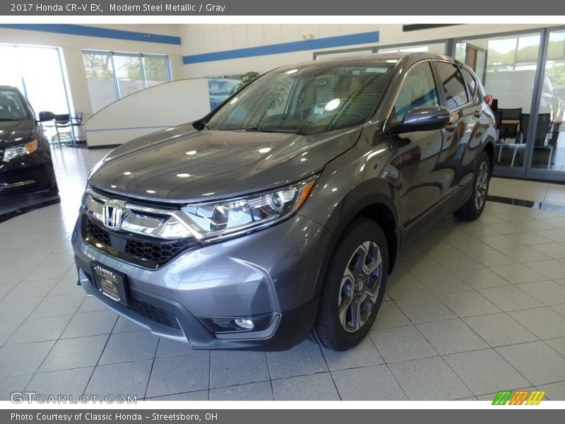 Modern Steel Metallic / Gray 2017 Honda CR-V EX