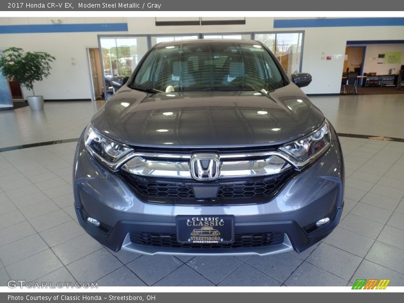 Modern Steel Metallic / Gray 2017 Honda CR-V EX