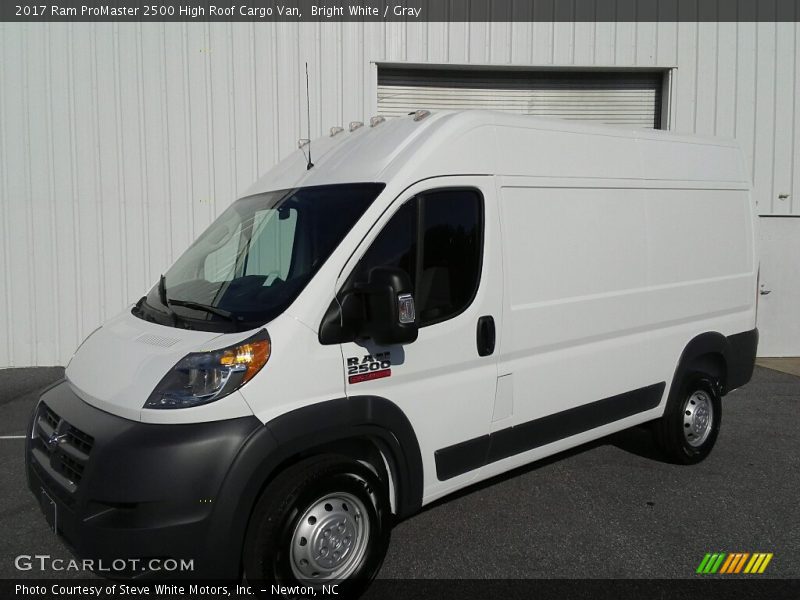 Bright White / Gray 2017 Ram ProMaster 2500 High Roof Cargo Van