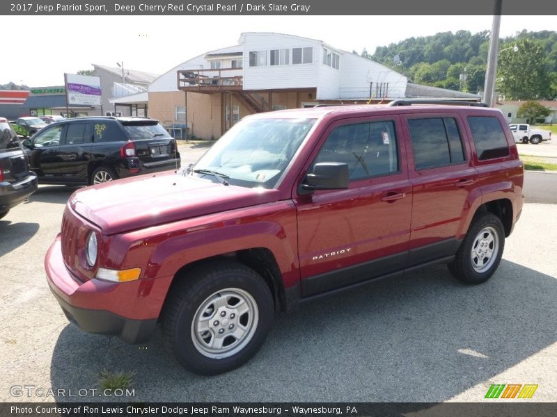 Deep Cherry Red Crystal Pearl / Dark Slate Gray 2017 Jeep Patriot Sport