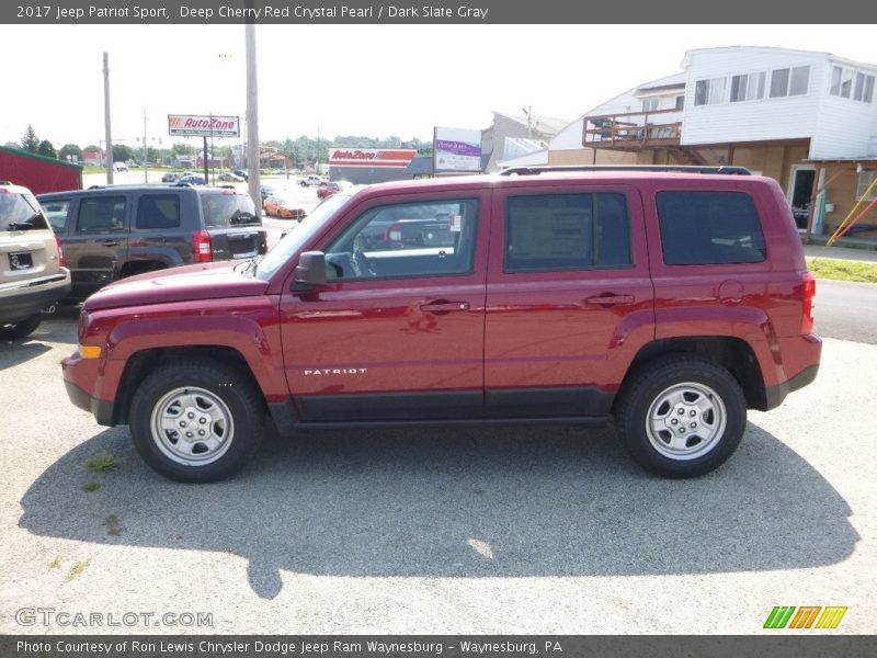 Deep Cherry Red Crystal Pearl / Dark Slate Gray 2017 Jeep Patriot Sport