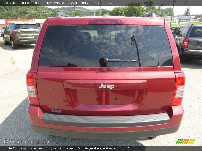 Deep Cherry Red Crystal Pearl / Dark Slate Gray 2017 Jeep Patriot Sport