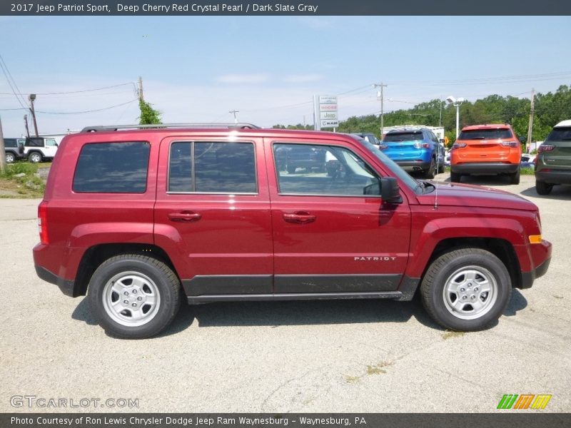 Deep Cherry Red Crystal Pearl / Dark Slate Gray 2017 Jeep Patriot Sport