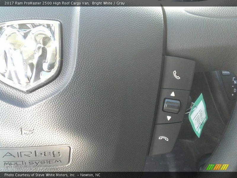 Bright White / Gray 2017 Ram ProMaster 2500 High Roof Cargo Van
