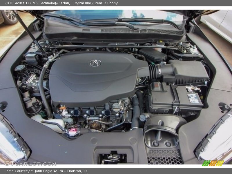 Crystal Black Pearl / Ebony 2018 Acura TLX V6 Technology Sedan