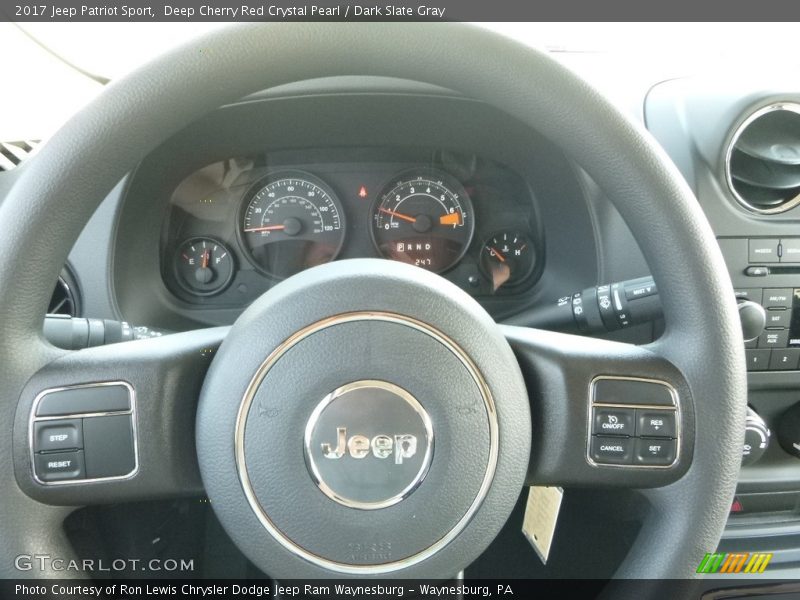 Deep Cherry Red Crystal Pearl / Dark Slate Gray 2017 Jeep Patriot Sport