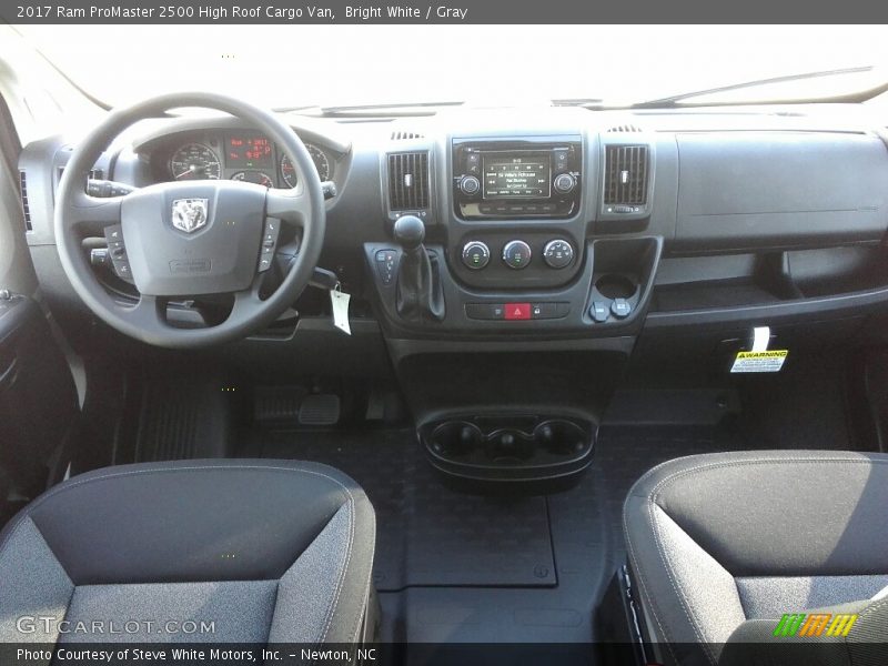 Bright White / Gray 2017 Ram ProMaster 2500 High Roof Cargo Van