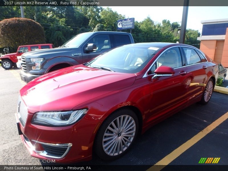 Ruby Red / Cappuccino 2017 Lincoln MKZ Reserve AWD