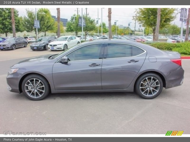 Modern Steel Metallic / Graystone 2018 Acura TLX V6 Sedan