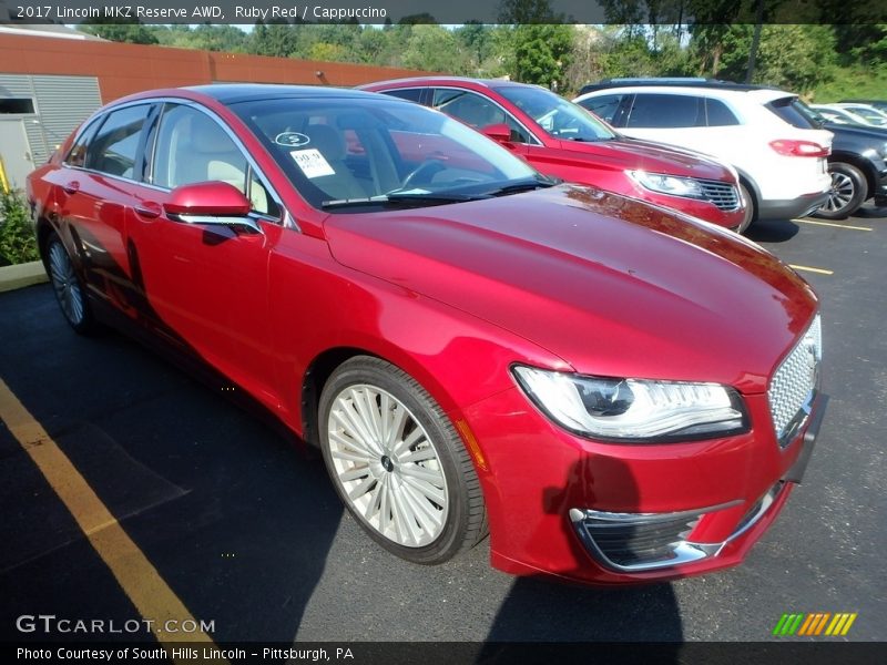 Ruby Red / Cappuccino 2017 Lincoln MKZ Reserve AWD