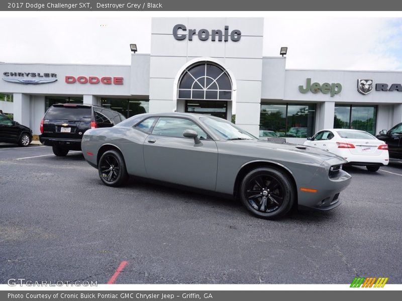 Destroyer Grey / Black 2017 Dodge Challenger SXT