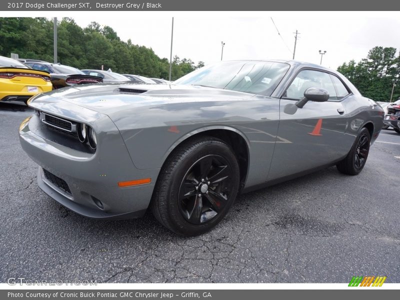 Destroyer Grey / Black 2017 Dodge Challenger SXT