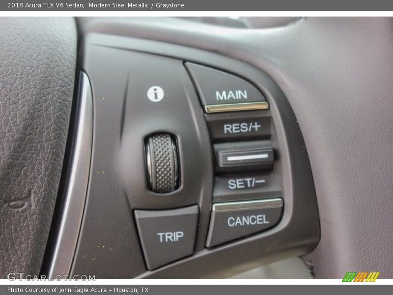 Modern Steel Metallic / Graystone 2018 Acura TLX V6 Sedan