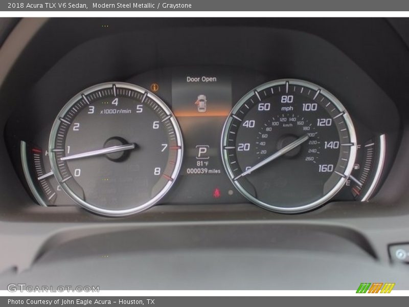 Modern Steel Metallic / Graystone 2018 Acura TLX V6 Sedan