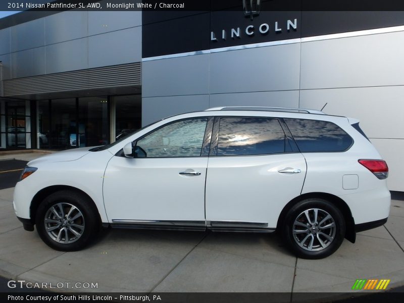 Moonlight White / Charcoal 2014 Nissan Pathfinder SL AWD