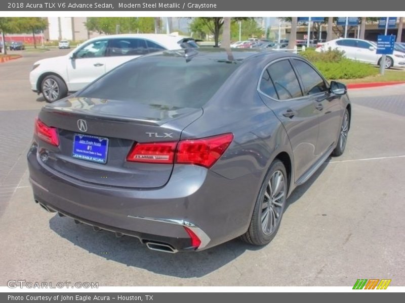 Modern Steel Metallic / Graystone 2018 Acura TLX V6 Advance Sedan