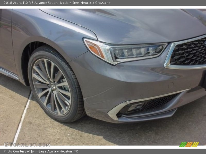 Modern Steel Metallic / Graystone 2018 Acura TLX V6 Advance Sedan