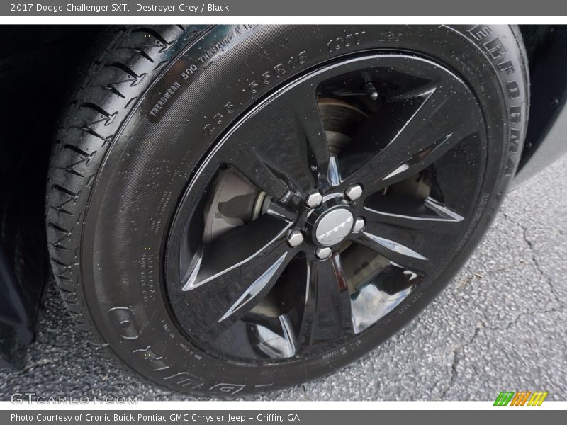 Destroyer Grey / Black 2017 Dodge Challenger SXT