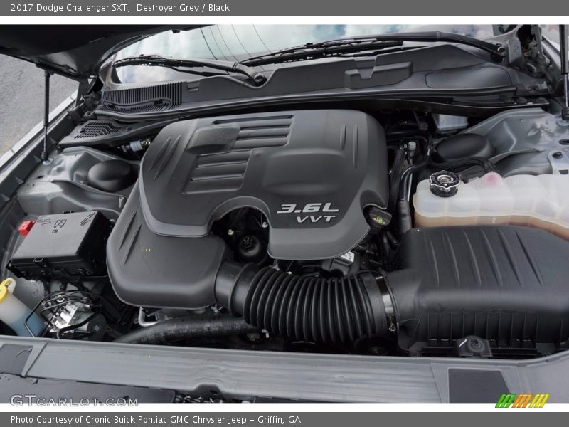 Destroyer Grey / Black 2017 Dodge Challenger SXT